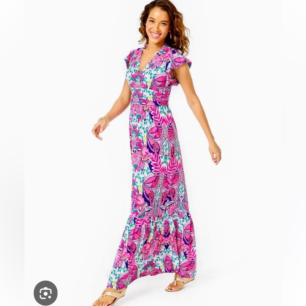 Lilly Pulitzer Adriann Flutter Sleeve dress